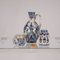 Pichet, Boîte à Thé et Pot à Confiture en Delft Bleu et Blanc, Pays-Bas, 1940s, Set de 3 5