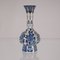 Blue and White Delftware Vase, Tea Caddy & Silver Spoons, Set of 11, Image 3