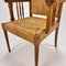 Modernist Oak and Rush Chair, 1950s, Image 3