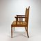 Modernist Oak and Rush Chair, 1950s, Image 6