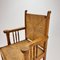 Moderner Stuhl aus Eiche und Binsengeflecht, 1950er 2