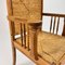 Moderner Stuhl aus Eiche und Binsengeflecht, 1950er 7