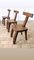 Brutalist T Chairs, Set of 6 3