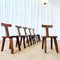 Brutalist T Chairs, Set of 6 1