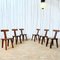 Brutalist T Chairs, Set of 6 4