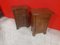 English Oak Bedside Tables with Drawers and Locking Doors, Set of 2 5