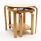 Plywood Brunabo Nesting Table and Trolley from Ikea, Set of 3 6