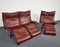 Mid-Century Veranda Leather Sofa by Vico Magistretti for Cassina, 1980s 7