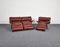 Mid-Century Veranda Leather Sofa by Vico Magistretti for Cassina, 1980s 4