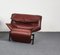 Mid-Century Veranda Leather Lounge Chair by Vico Magistretti for Cassina, 1980s 8
