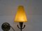 Vintage Wandlampe aus Messing, 1950er 7