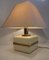 Ivory Colored Epoxy Cube Table Lamp from Bicchielli Italy 2