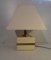 Ivory Colored Epoxy Cube Table Lamp from Bicchielli Italy 11