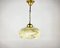 Antique Art Deco Belgian Marbled Glass Chandelier, 1960s 2