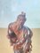 Republic Period Chinese Carved Wood Statue of a Fisherman, 1900s, Image 3