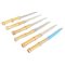 Bamboo Cheese Knives, France, 1960s, Set of 6 1