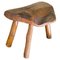 Brutalist Wood Footstool, France, 1950s, Image 1