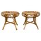 Tabourets en Bambou et Rotin par Franco Albini, Italie, 1960s, Set de 2 1