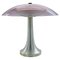 Mauve Acrylic Glass Table Lamp by Stilux Milano, Italy, 1970s, Image 1