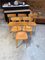Bistro Chairs in Wood, Set of 6 3