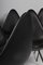 Sedie da pranzo nr. 3110 in pelle nera di Arne Jacobsen per Fritz Hansen, Immagine 8