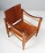 Sadle Leather Safari Chair from Aaage Bruru & Son, 1960s 2