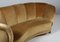 Danish Cabinetmaker Velvet Banana Sofa, 1940s 5