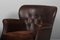 Danish Cabinetmaker Black Leather Club Chair, 1940s, Set of 2 3
