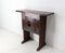 Small Mid-Century French Elm Console or Bedside Table 2