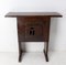Small Mid-Century French Elm Console or Bedside Table 9