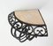 Small French Art Deco Wall-Mounted Corner Console Tables, Set of 2, Image 8