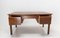French Louis Philippe Walnut Desk with Leather Top, 1800s, Image 7