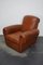 Club chair vintage in pelle color cognac, Francia, anni '40, Immagine 2