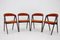 Denmark Teak Compass Dining Chairs by Kai Kristiansen, 1960s, Set of 4 2