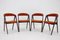 Denmark Teak Compass Dining Chairs by Kai Kristiansen, 1960s, Set of 4, Image 2