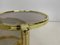 Mid-Century French Brass Coffee Table with Rotating Shelves, 1970s, Image 6