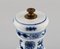 Molinillo de pimienta de porcelana azul pintado a mano, década de 1900, Imagen 4