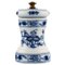 Hand Painted Blue Porcelain Pepper Mill, 1900s, Image 1