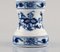 Molinillo de pimienta de porcelana azul pintado a mano, década de 1900, Imagen 5