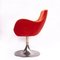 Mid-Century Orange/Red Italian Swivel Chair, 1960s 6