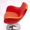 Mid-Century Orange/Red Italian Swivel Chair, 1960s 11