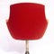 Mid-Century Orange/Red Italian Swivel Chair, 1960s 10