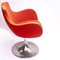 Mid-Century Orange/Red Italian Swivel Chair, 1960s, Image 13