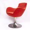Mid-Century Orange/Red Italian Swivel Chair, 1960s, Image 1