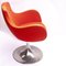 Mid-Century Orange/Red Italian Swivel Chair, 1960s 8