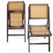 Vintage Rattan Fold Up Chairs, 1970s, Set of 2 3