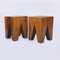 Solid Wood Tree Root Stool or Side Tables, 1980s, Set of 2 1