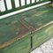 Antique Hungarian Dark Green Settle Bench 6