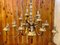 Lámpara de araña vintage de bronce con 18 luces, Imagen 10