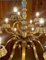 Vintage 18 Bronze Light Chandelier 8